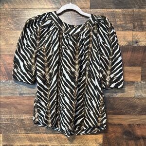 Calvin Klein Zebra Print Women's Top